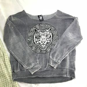 Off the shoulder sweatshirt